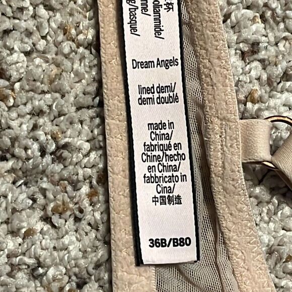 Victorias Secret Nude Shimmer Lightly Lined Demi Bra 36B - Picture 4 of 5